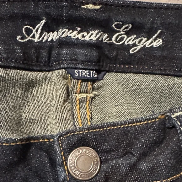 American Eagle Outfitters Skinny Kick Dark Wash Jeans - Picture 2 of 8